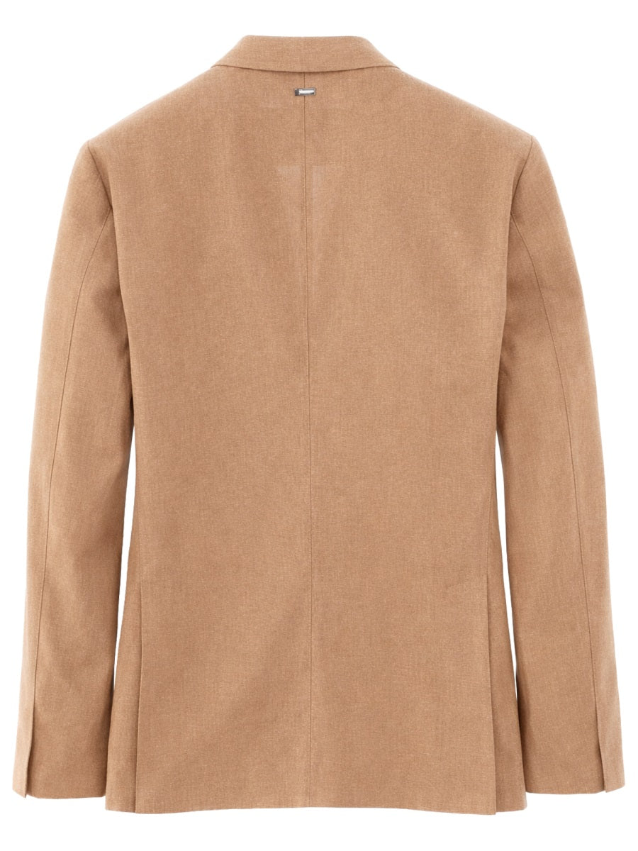 HERNO Herno Men Single-Breasted Linen Jacket