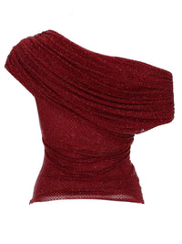 Self-Portrait Women Asymmetrical Top With Rhinestones