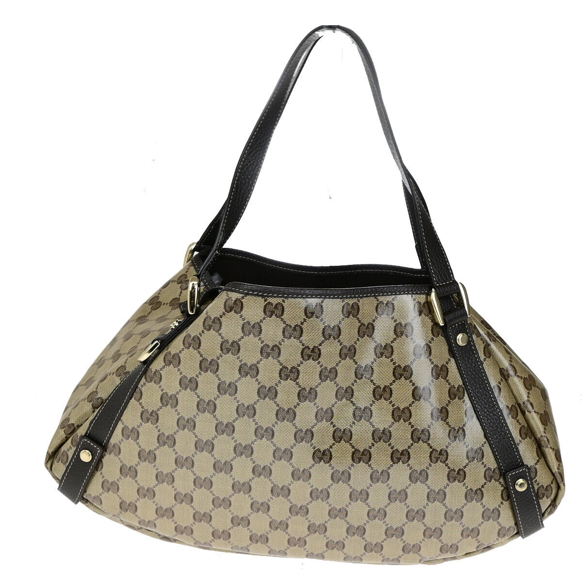 Gucci Pelham Shoulder Bag Coated Canvas Brown Canvas Shoulder Bag Bag (Pre-Loved)