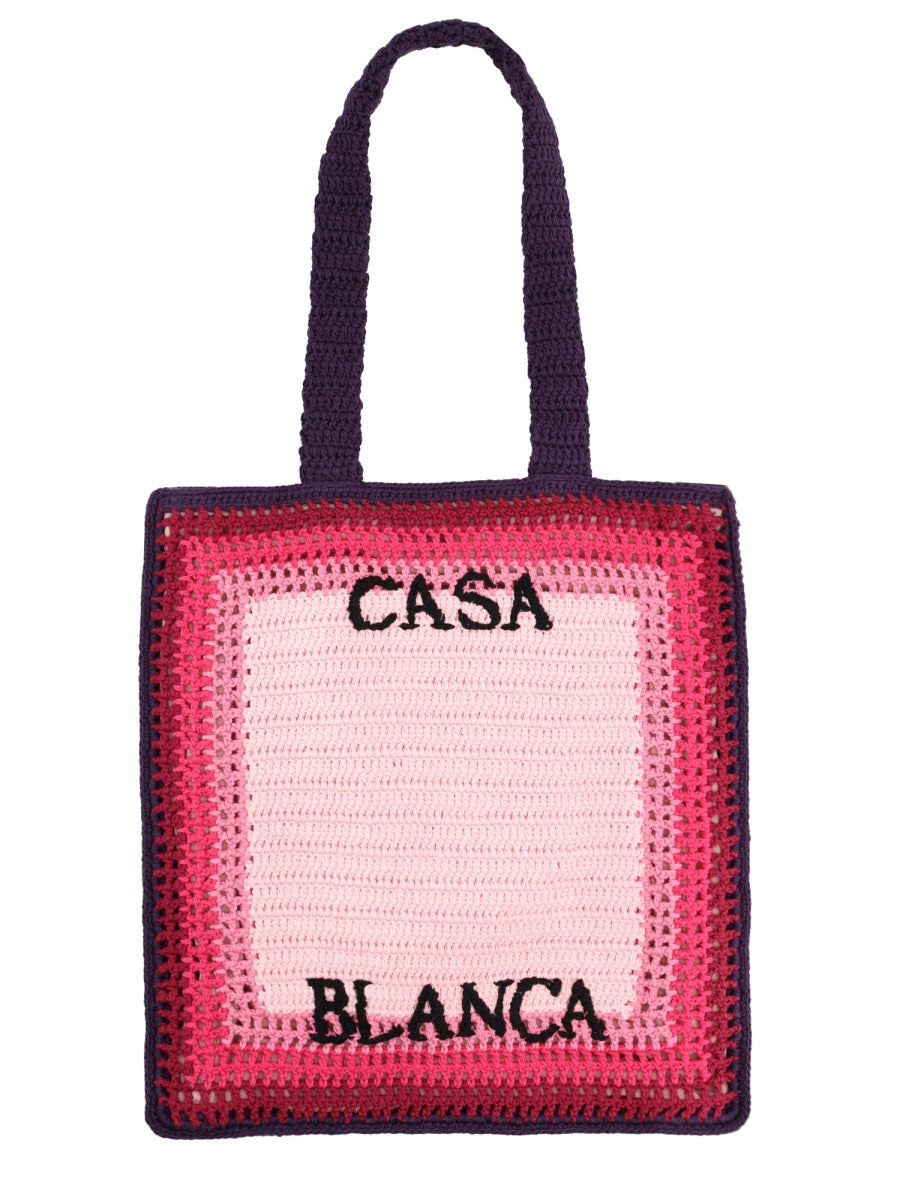 CASABLANCA Casablanca Men Tote Bag With Logo