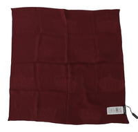 Dolce & Gabbana Men's Silk Handkerchief - Burgundy