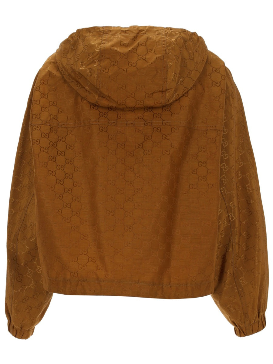 Gucci Women Gg Fabric Bomber Jacket