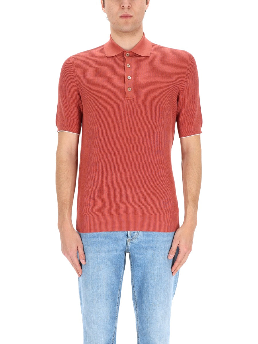 Brunello Cucinelli Men Cotton Polo