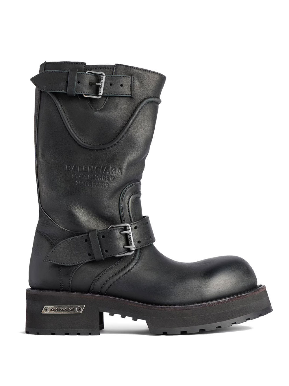BALENCIAGA Venom Boots In Worn-Out Effect Leather Women