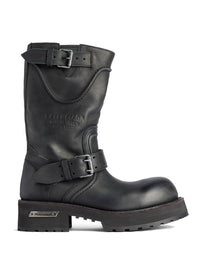 BALENCIAGA Venom Boots In Worn-Out Effect Leather Women