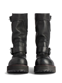 BALENCIAGA Venom Boots In Worn-Out Effect Leather Women