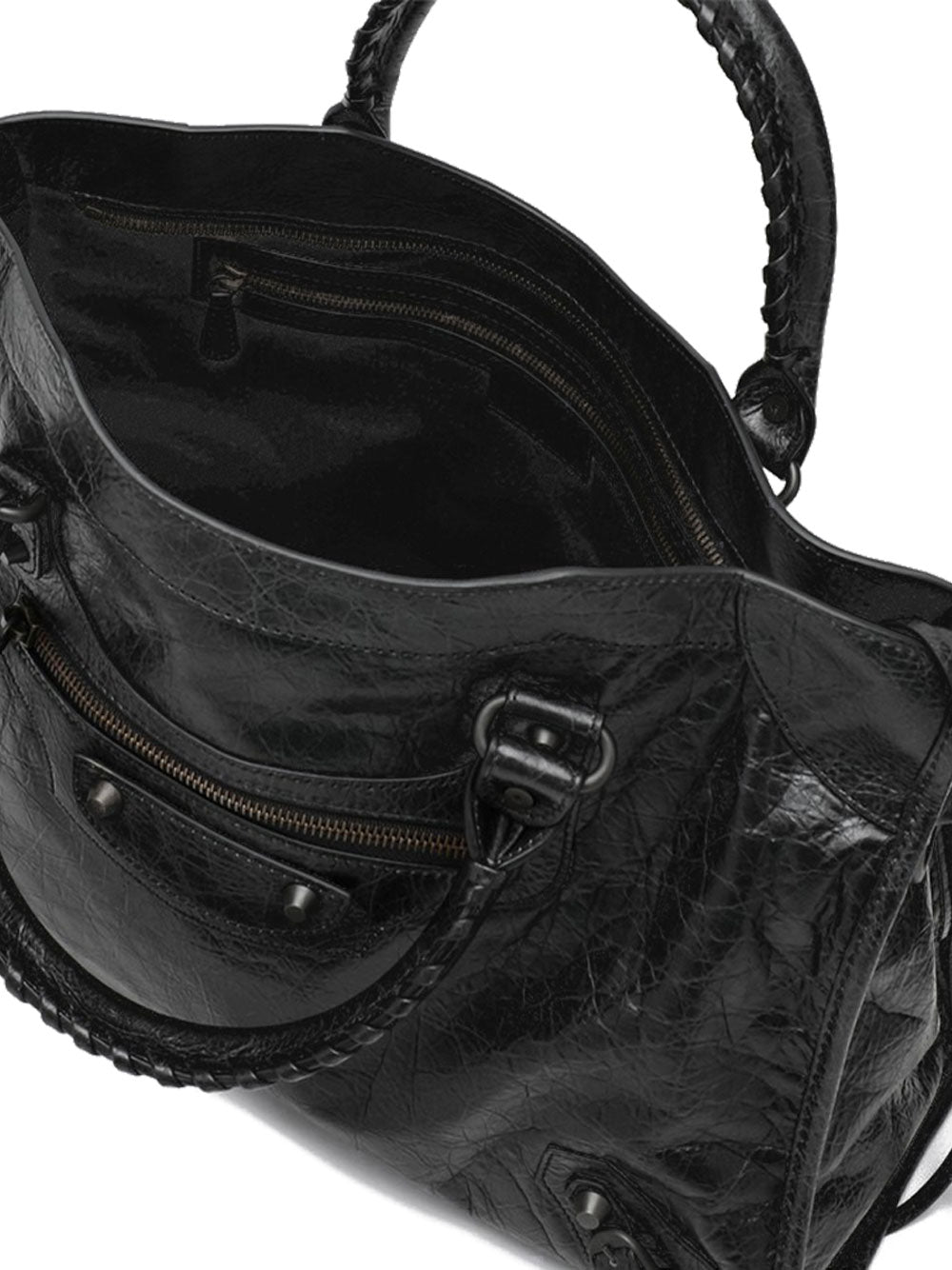 Balenciaga Women Le City Medium Bag In Arena Leather