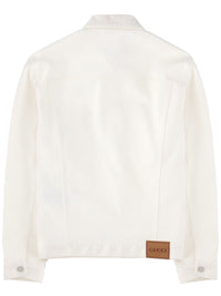 Gucci Men Giacca In Denim Con Morsetti