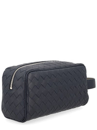 Bottega Veneta Men Pochette Con Motivo Intrecciato