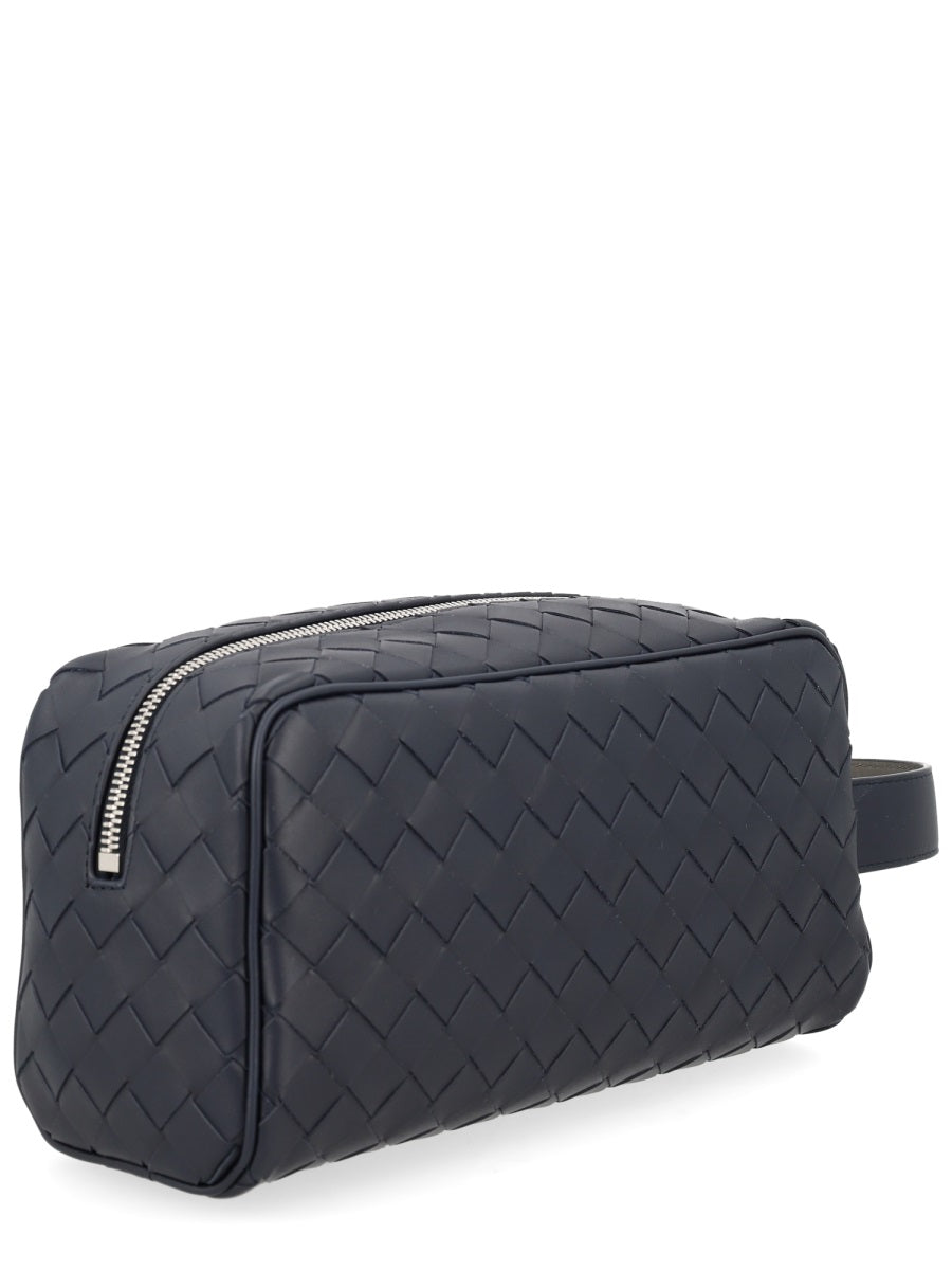 Bottega Veneta Men Pochette Con Motivo Intrecciato