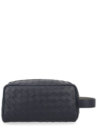 Bottega Veneta Men Pochette Con Motivo Intrecciato