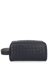 Bottega Veneta Men Pochette Con Motivo Intrecciato