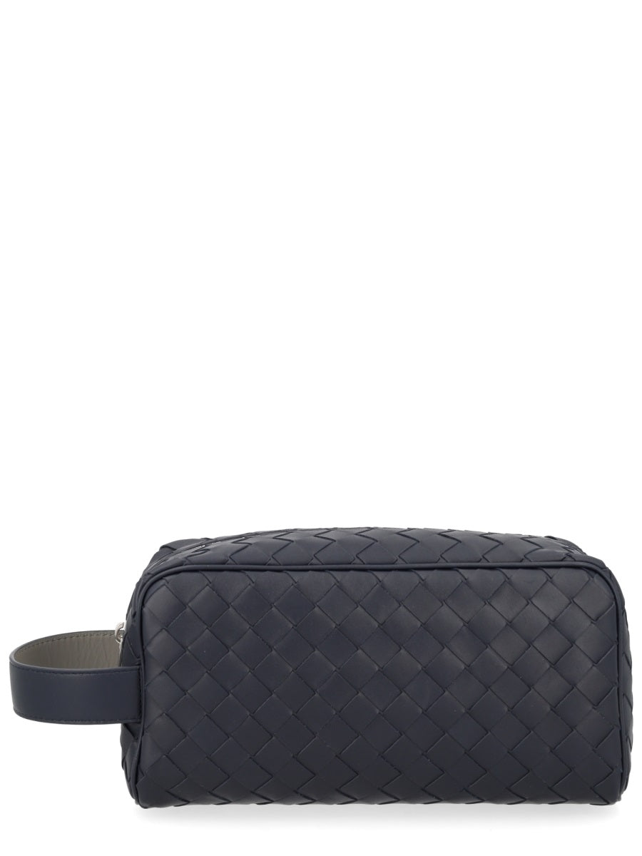 Bottega Veneta Men Pochette Con Motivo Intrecciato