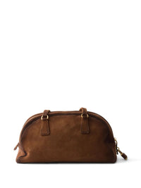 Prada Women Prada Bowling Medium Suede Bag