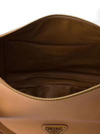 Prada Women Prada Demi-Lune Large Leather Shoulder Bag