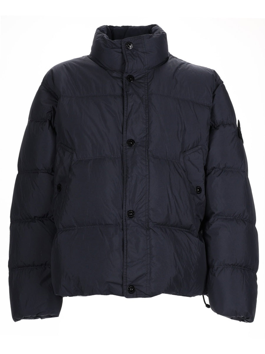 Stone Island Men Bomber Piumino Con Patch Logo