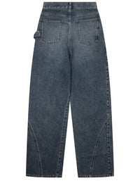Jw Anderson Women Jeans Con Patch Logo