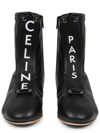Celine Women Stivale In Pelle Con Logo