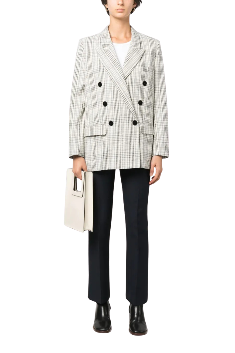 Valentino Garavani Valentino Wool-Silk Blend Tailored Trousers Navy 3B3Rb5G51Cf_598