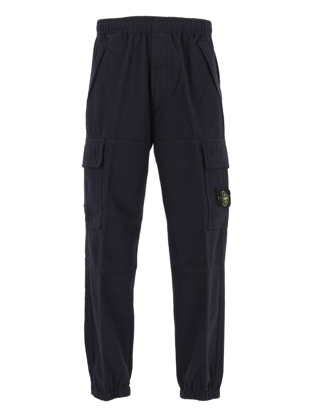 Stone Island Men Wool And Nylon Flannel Jogger Trousers