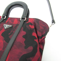 Prada -- Red Leather Shoulder Bag (Pre-Owned)