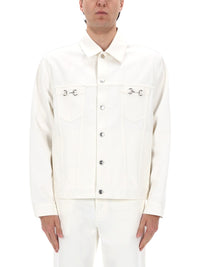 Gucci Men Giacca In Denim Con Morsetti