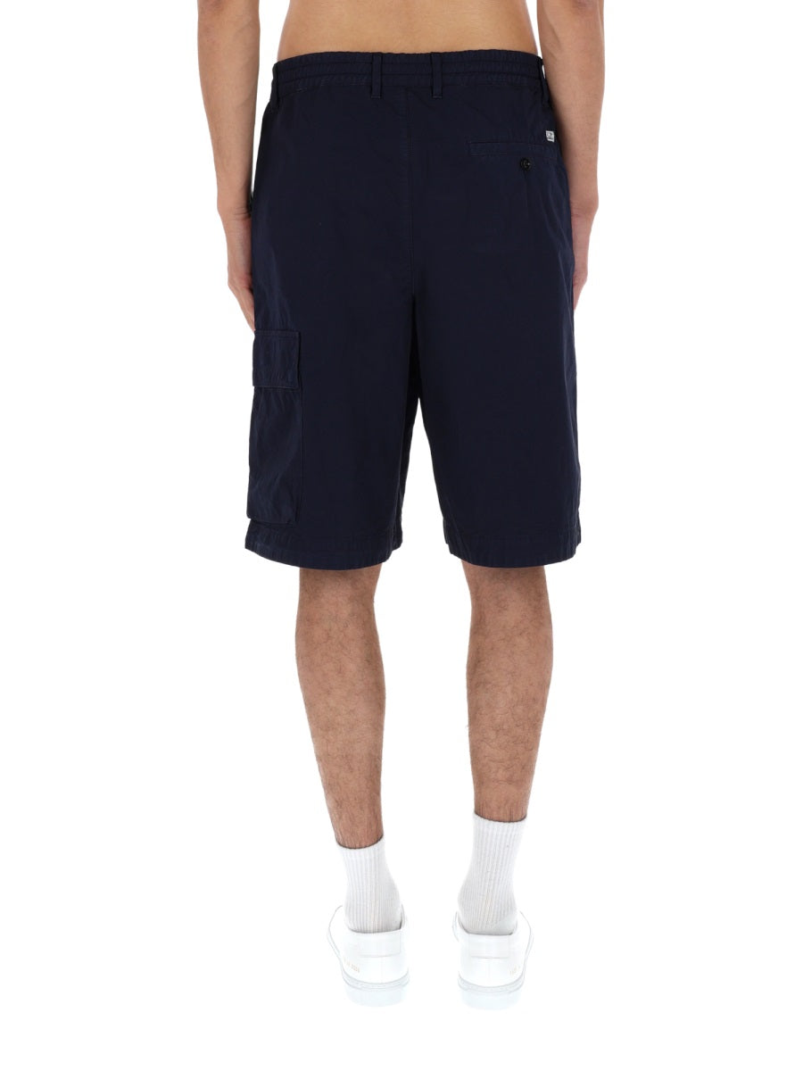 C.P. Company Men Shorts Cargo Con Patch Logo