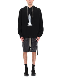 Rick Owens Drkshdw Men Felpa Con Cappuccio Oversize