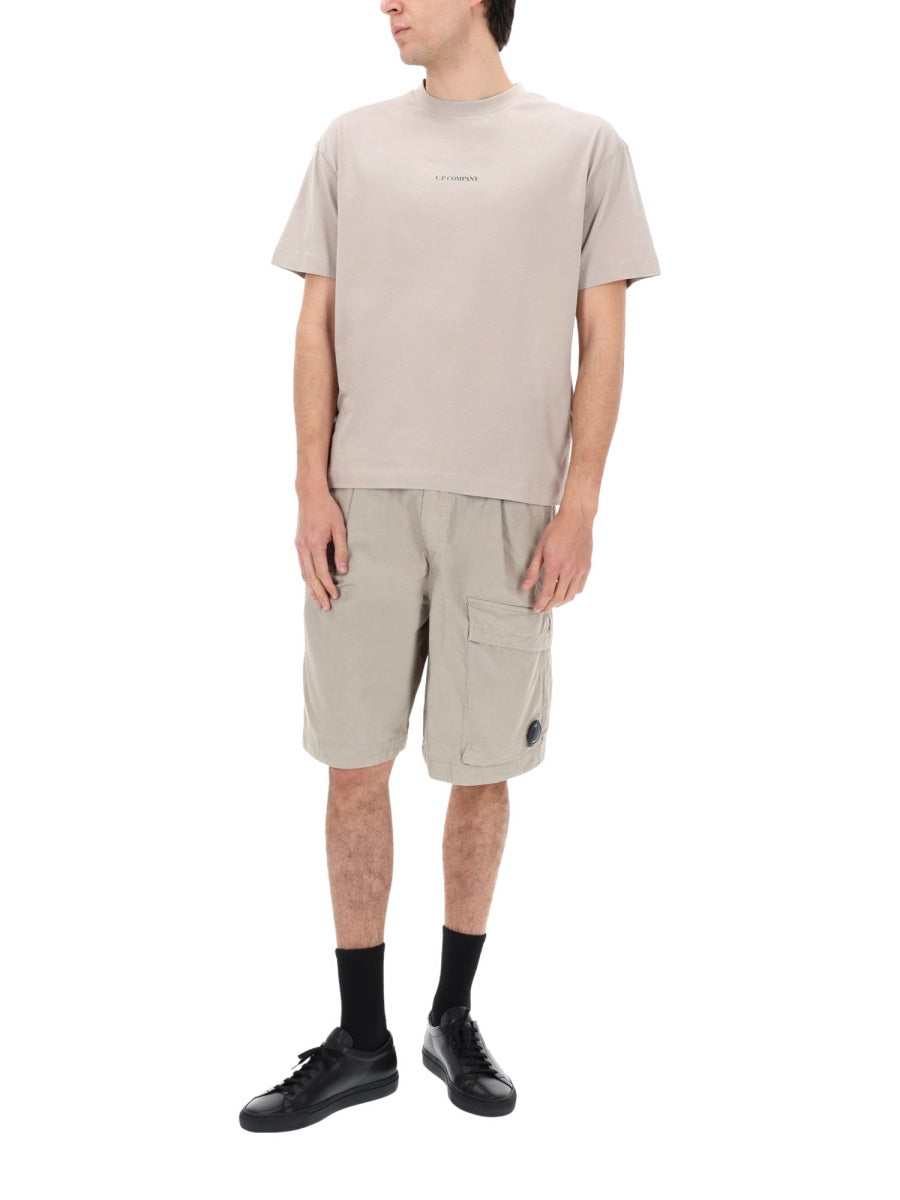 C.P. Company Men Shorts Cargo Con Patch Logo