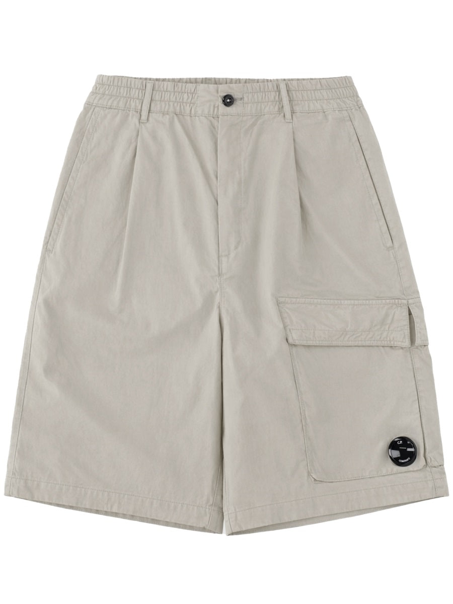 C.P. Company Men Shorts Cargo Con Patch Logo
