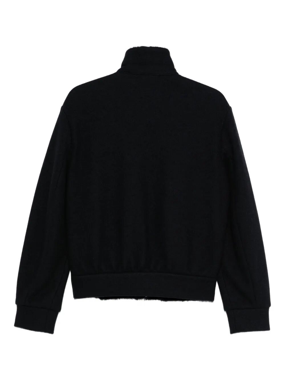 Giorgio Armani Men High-Neck Bluson Jacket With Shearling Details
