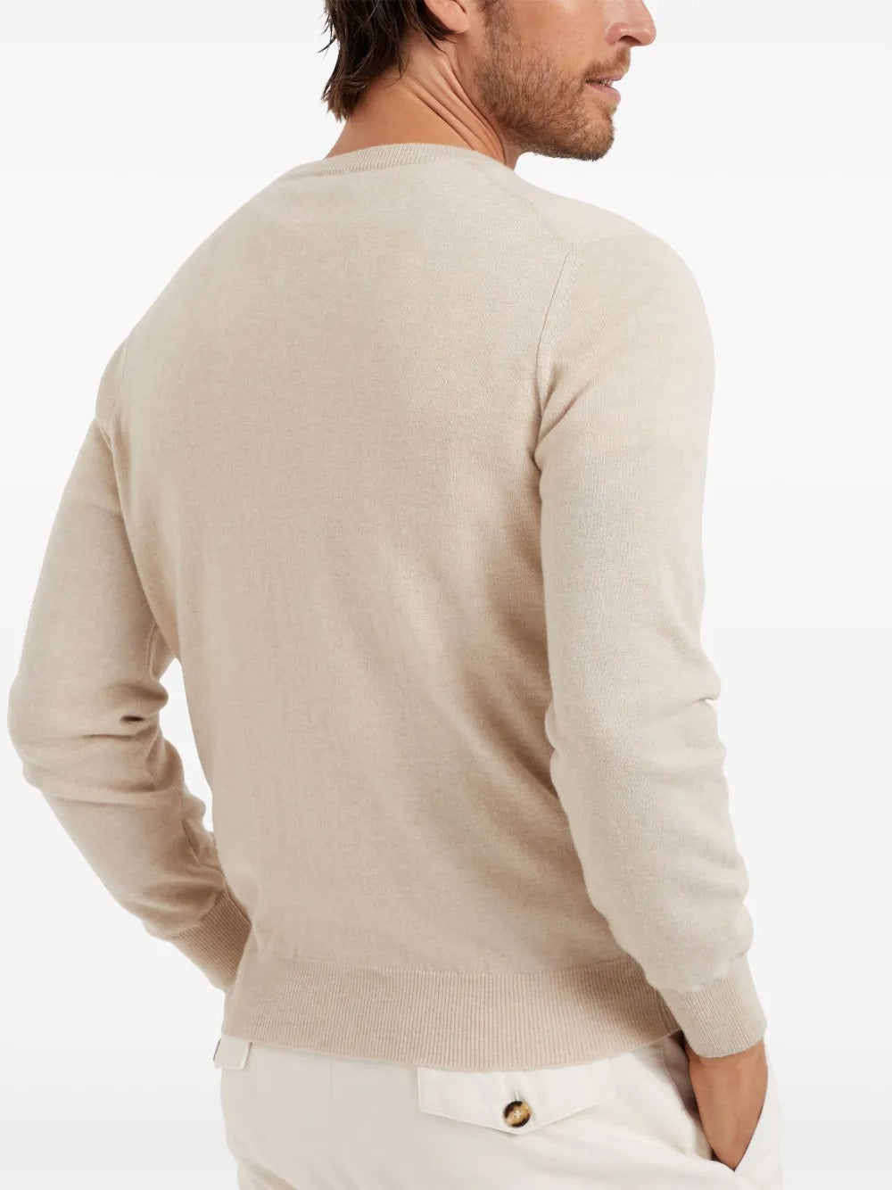 Brunello Cucinelli Men Cashmere Crew Neck Sweater