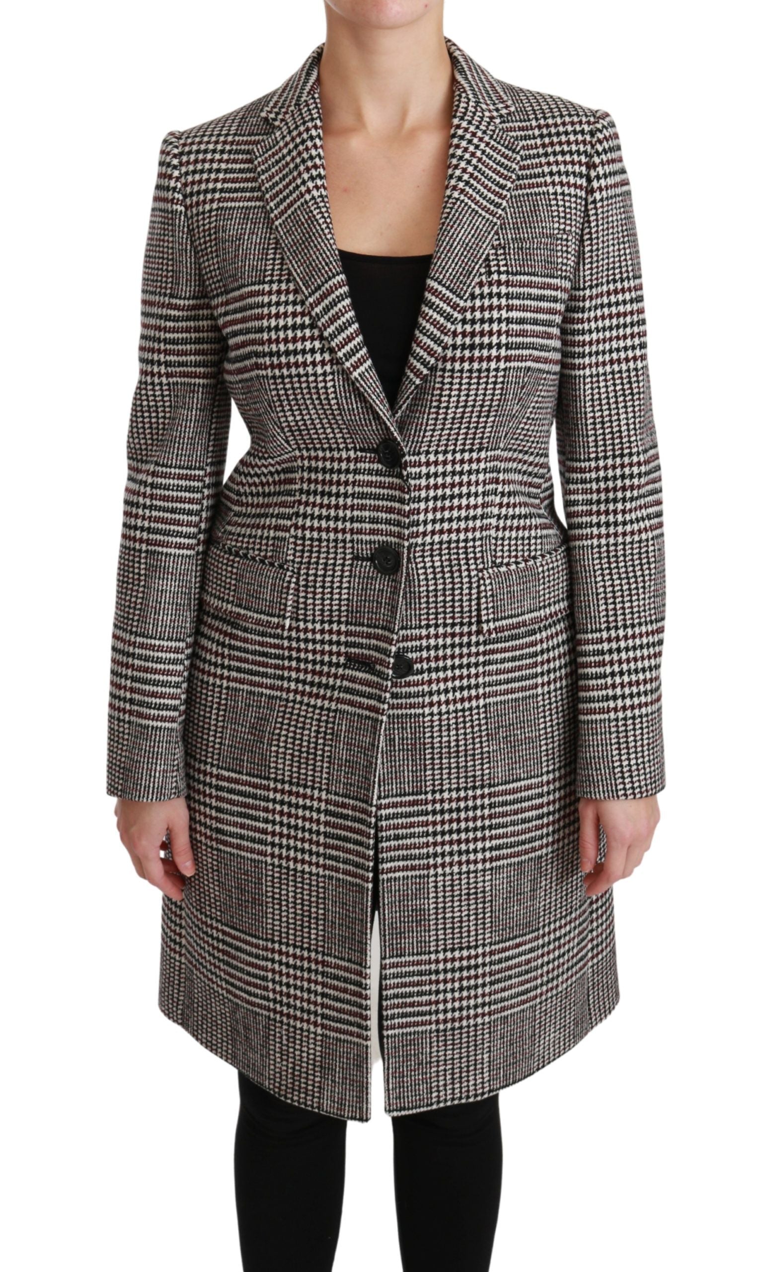 Dolce & Gabbana Dolce & Gabbana Multicolor Trench Knee Long Jacket Women's Coat
