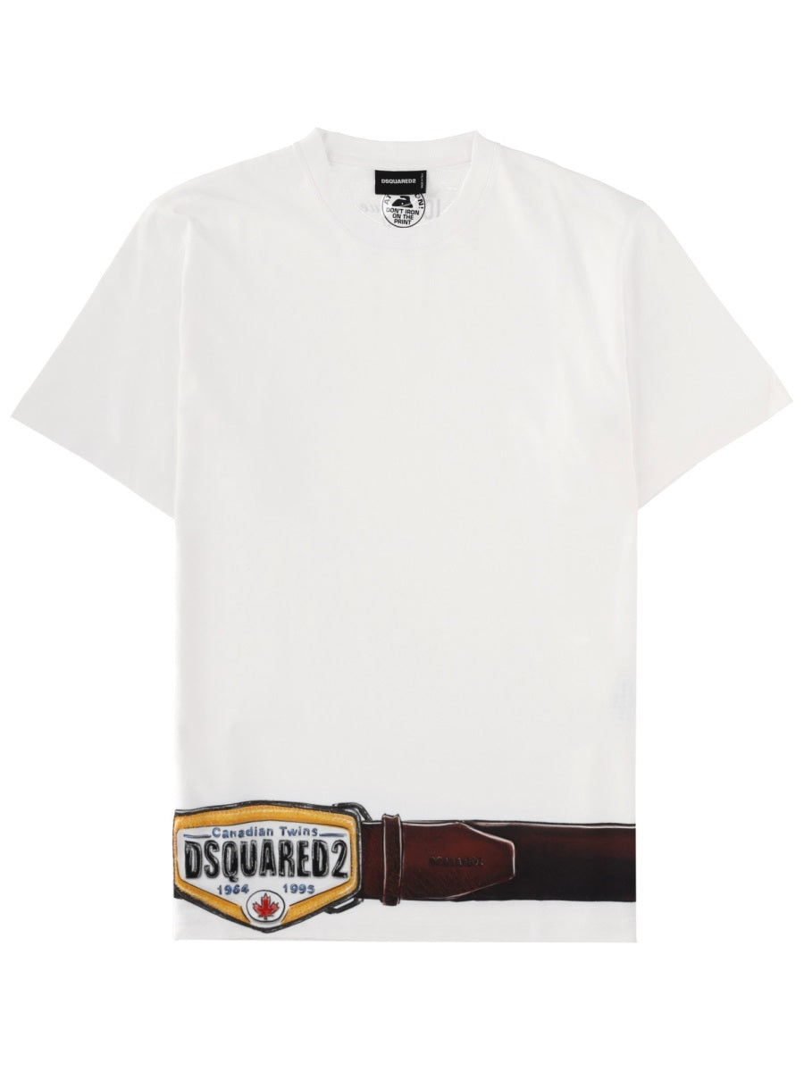 Dsquared2 Men T-Shirt "Iconique" Con Stampa