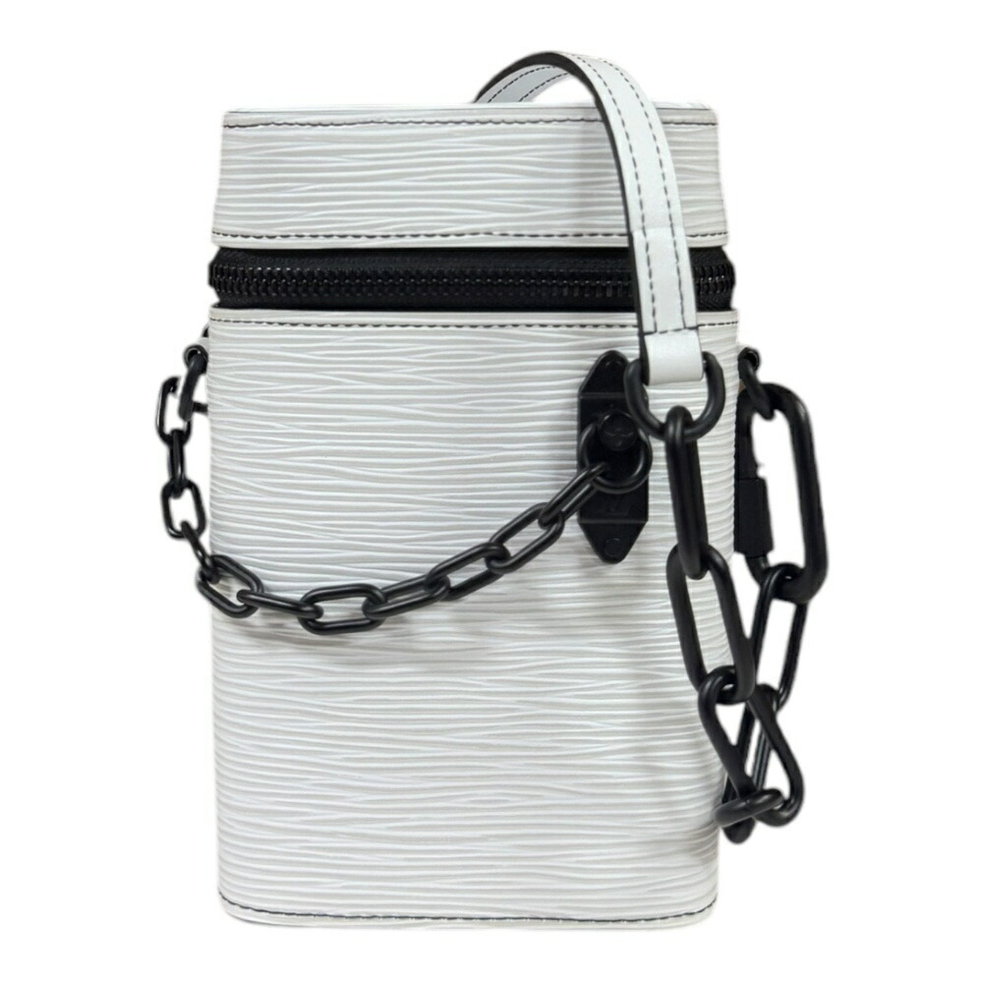 Louis Vuitton White Leather Shoulder Bag (Pre-Owned)