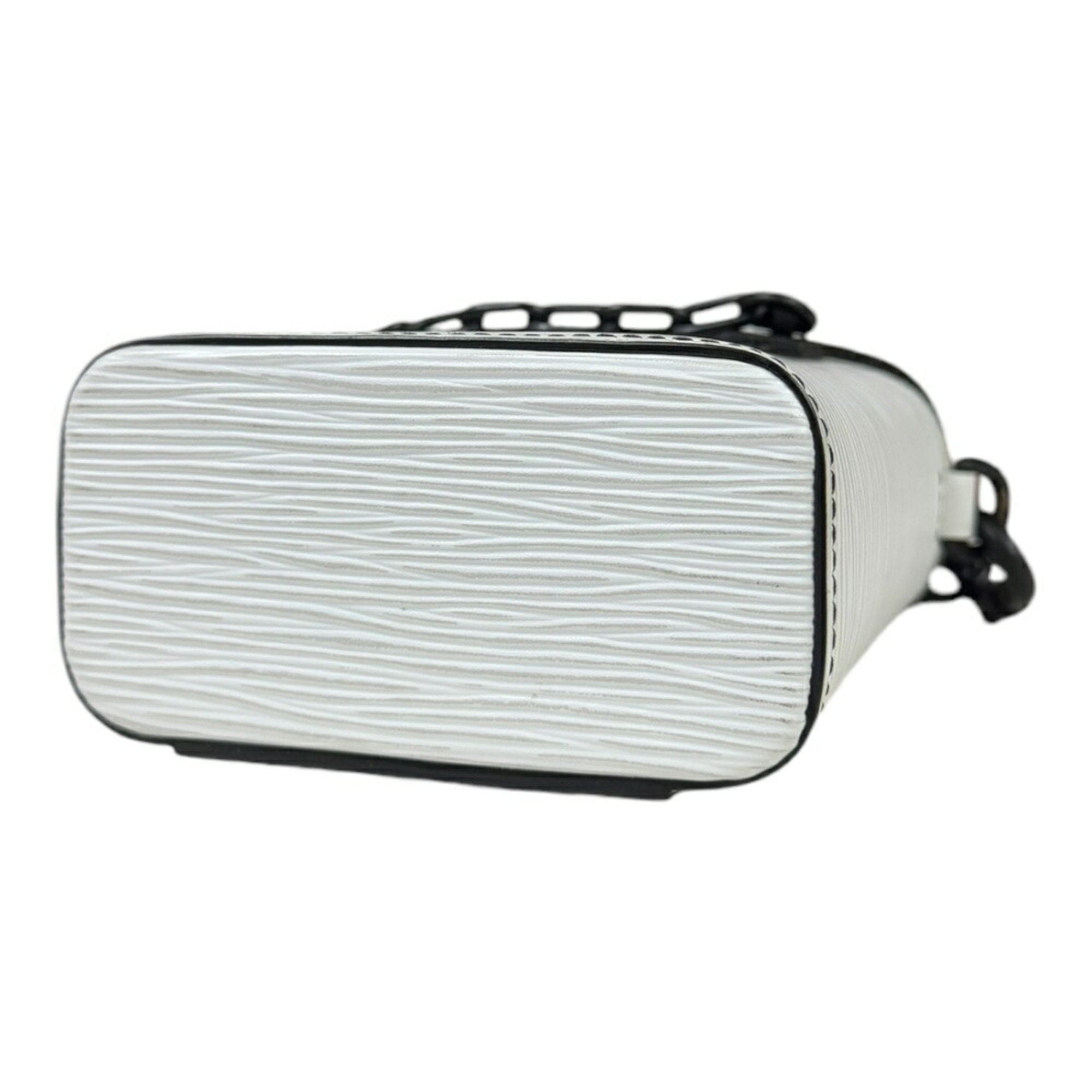 Louis Vuitton White Leather Shoulder Bag (Pre-Owned)