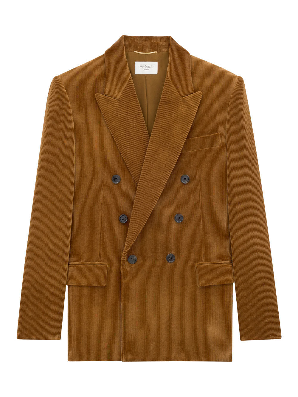 SAINT LAURENT PARIS Corduroy Double-Breasted Jacket Women