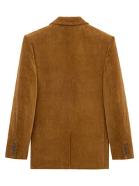 SAINT LAURENT PARIS Corduroy Double-Breasted Jacket Women