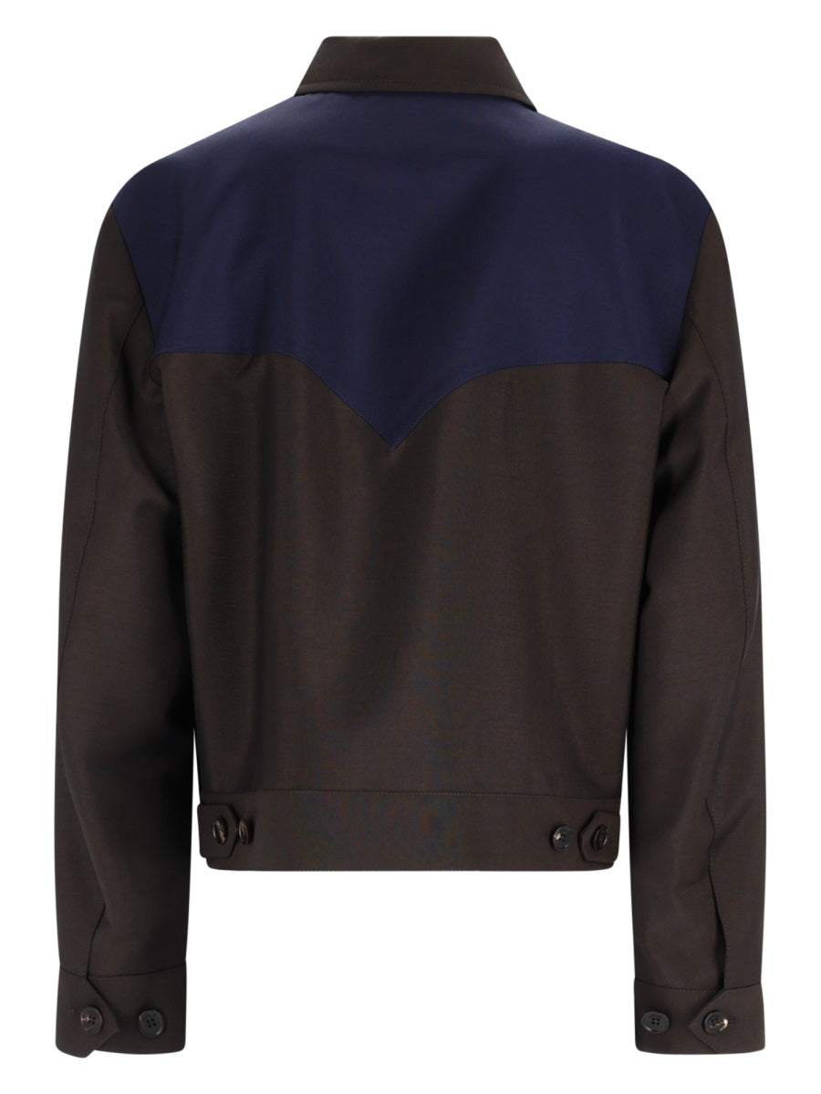 VERSACE Versace Men Giacca In Lana E Mohair Con Zip
