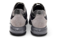 Hogan Interactive Allacciato Metallic-Panel Suede Sneakers