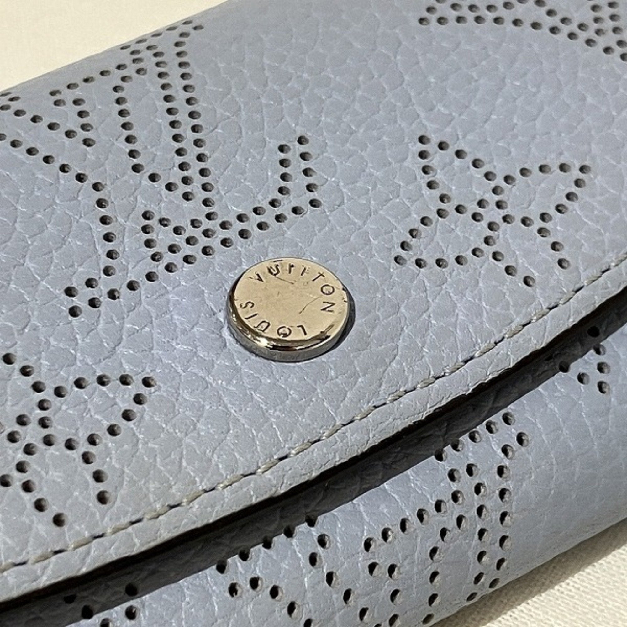 Louis Vuitton Multiclés 4 Blue Leather Wallet  (Pre-Owned)