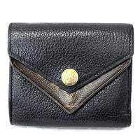 Louis Vuitton Double V Black Leather Wallet (Pre-Owned) OS Black