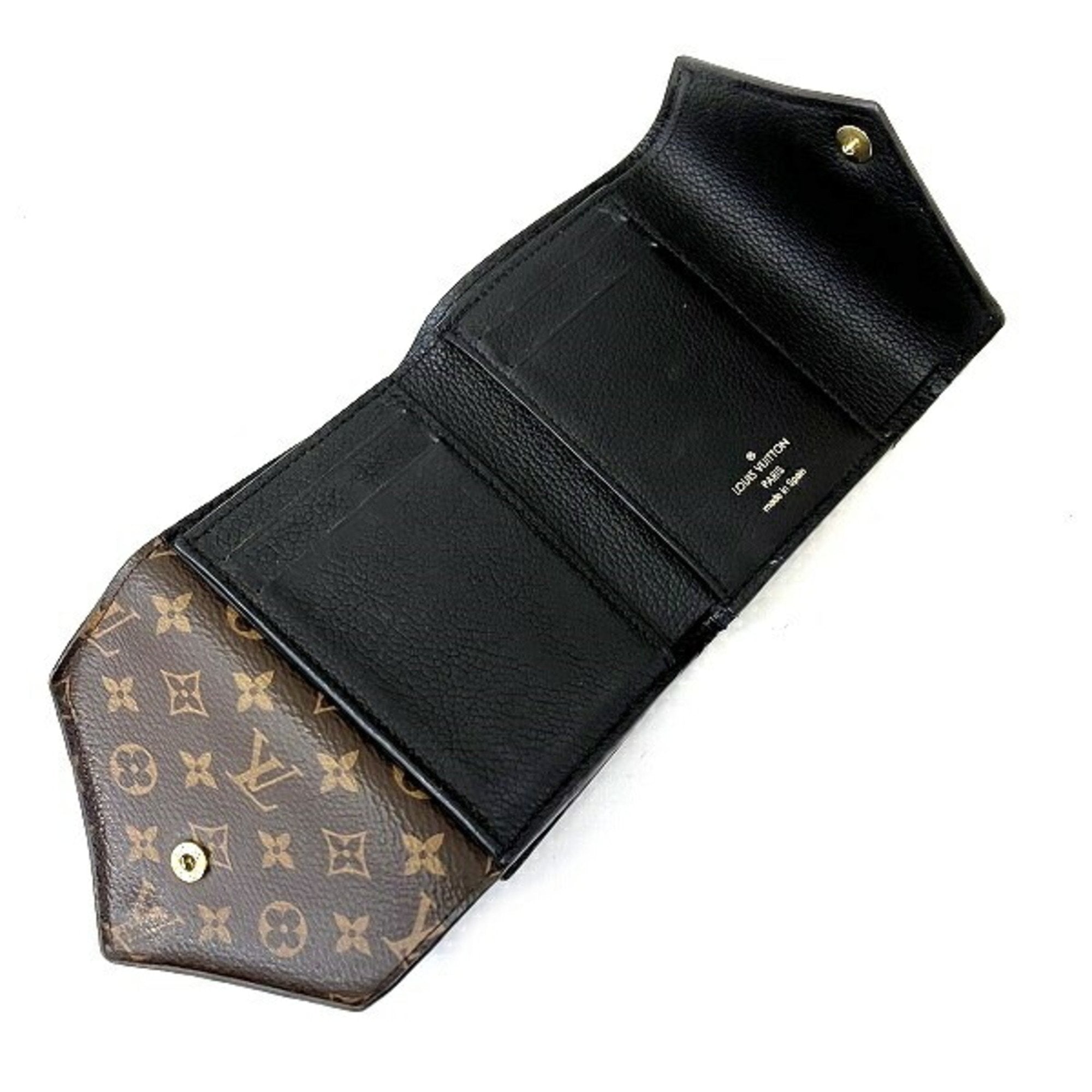 Louis Vuitton Double V Black Leather Wallet (Pre-Owned)