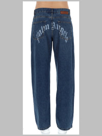 PALM ANGELS Palm Angels Men Jeans "Curved Logo"