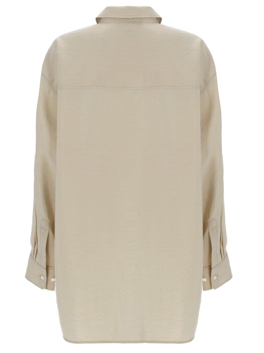 Lemaire Women Camicia Lunga Con Cravatta