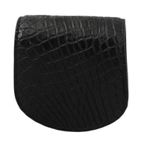 Dolce & Gabbana Sleek Black Leather Coin Case Men's Wallet