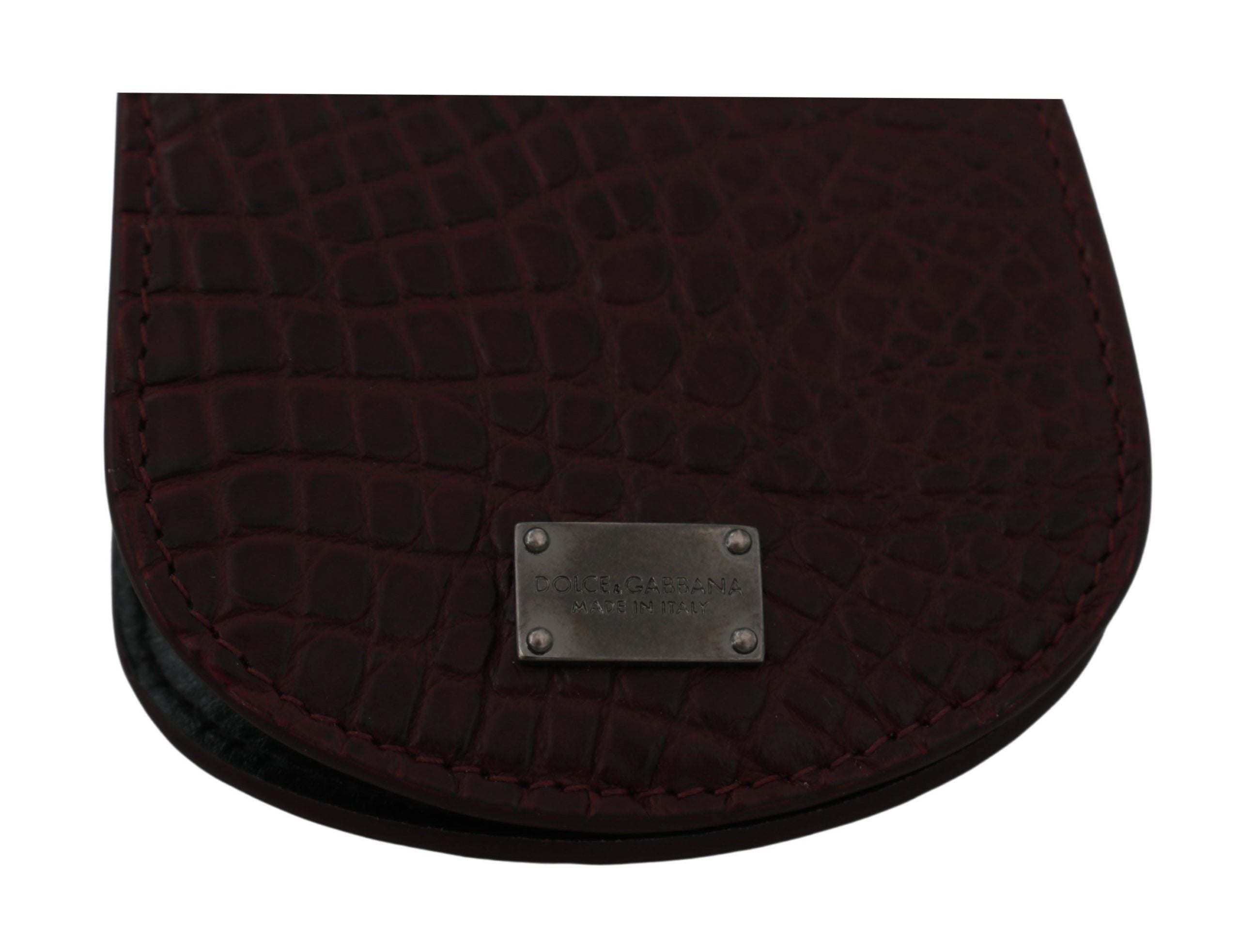 Dolce & Gabbana Dolce & Gabbana Brown Exotic Skin Pocket Condom Case Men's Holder