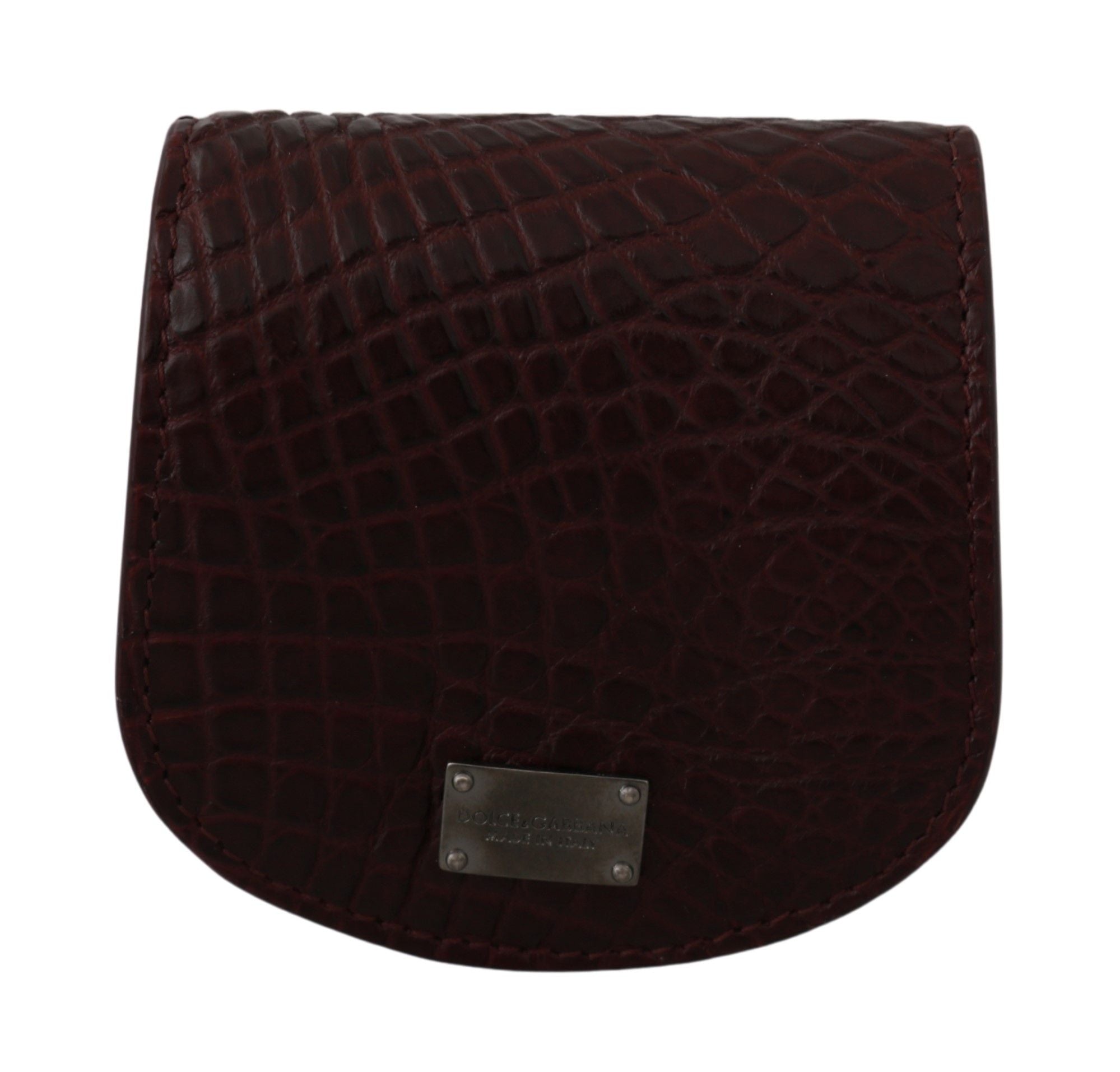 Dolce & Gabbana Dolce & Gabbana Brown Exotic Skin Pocket Condom Case Men's Holder
