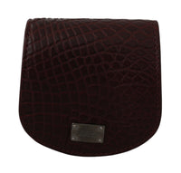 Dolce & Gabbana Dolce & Gabbana Brown Exotic Skin Pocket Condom Case Men's Holder
