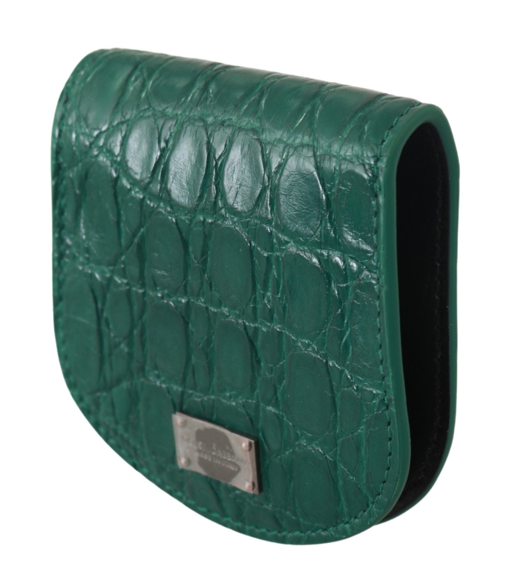 Dolce & Gabbana Dolce & Gabbana Green Exotic Skins Condom Case Holder Men's Wallet
